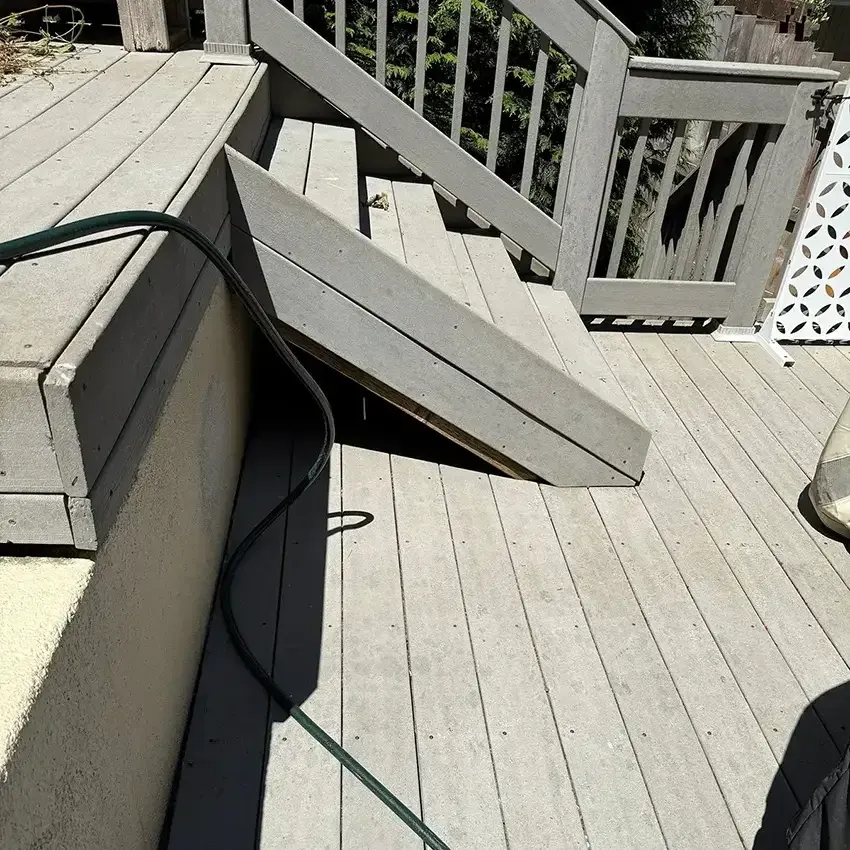 Deck and Porch before remodeling