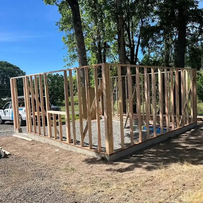 Garage Addition before remodeling